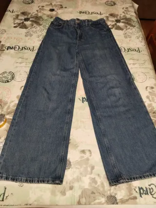 Pantalón vaquero ancho niña Talla 13-14