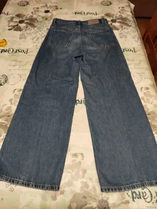 Pantalón vaquero ancho niña Talla 13-14