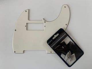 Pickguard Telecaster Bianco – 8 Viti con Viti