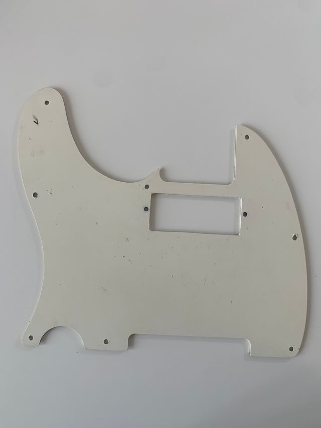 Pickguard Telecaster Bianco – 8 Viti con Viti