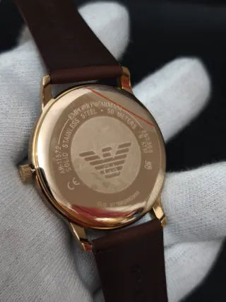 Reloj Emporio Armani AR11572 Hombre Rosado Piel