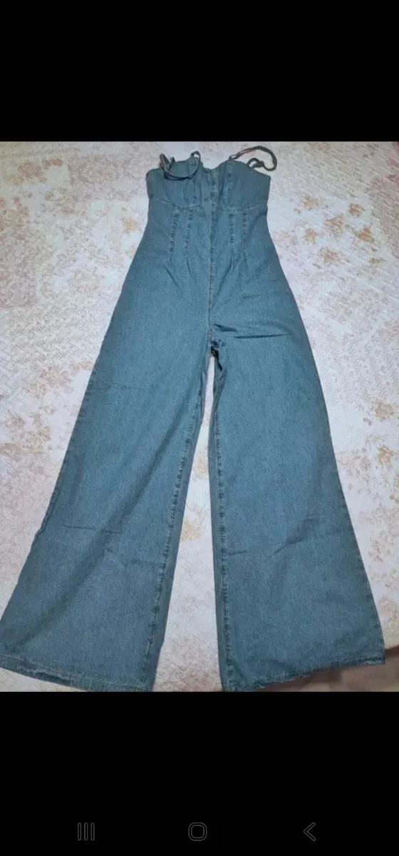 Mono vaquero tiranta pierna ancha Talla XS