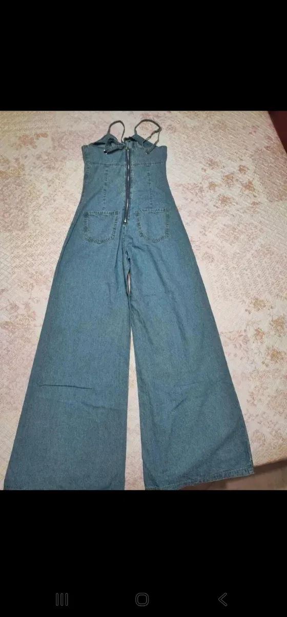 Mono vaquero tiranta pierna ancha Talla XS