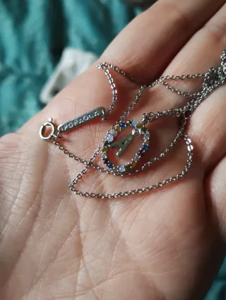 Collana PDPaola lettera A argento