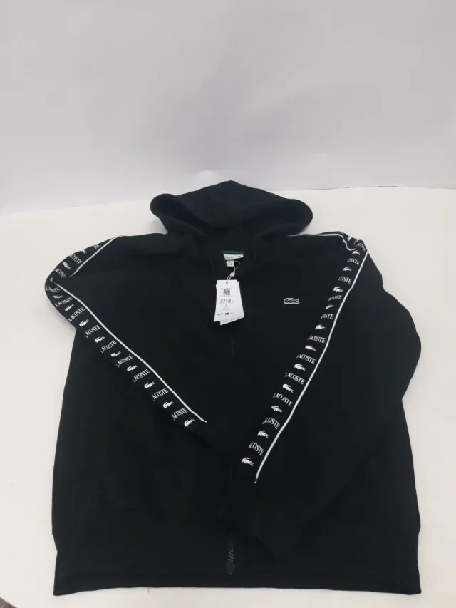 Sudadera Lacoste Negra con Capucha Talla M