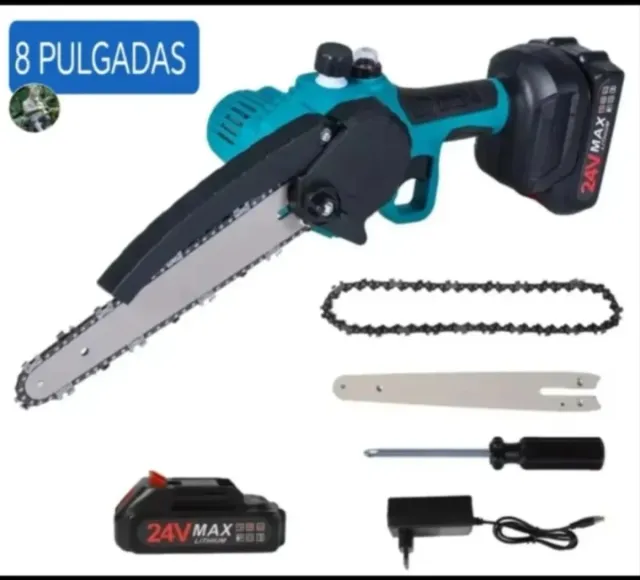 Motosserra e Tesoura Elétricas com Bateria Recarregável