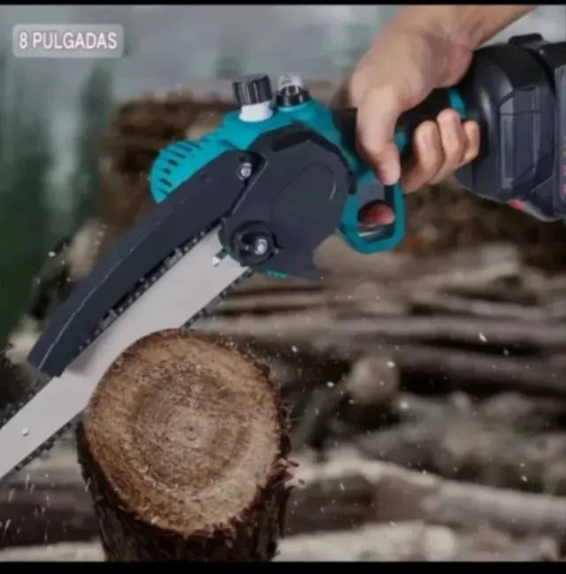 Motosserra e Tesoura Elétricas com Bateria Recarregável