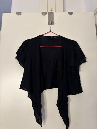 Chal negro manga corta