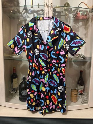 Mono corto estampado mujer