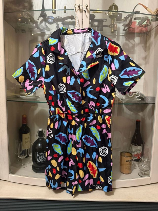 Mono corto estampado mujer