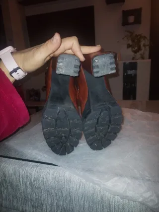 Botines marrones tacón ancho