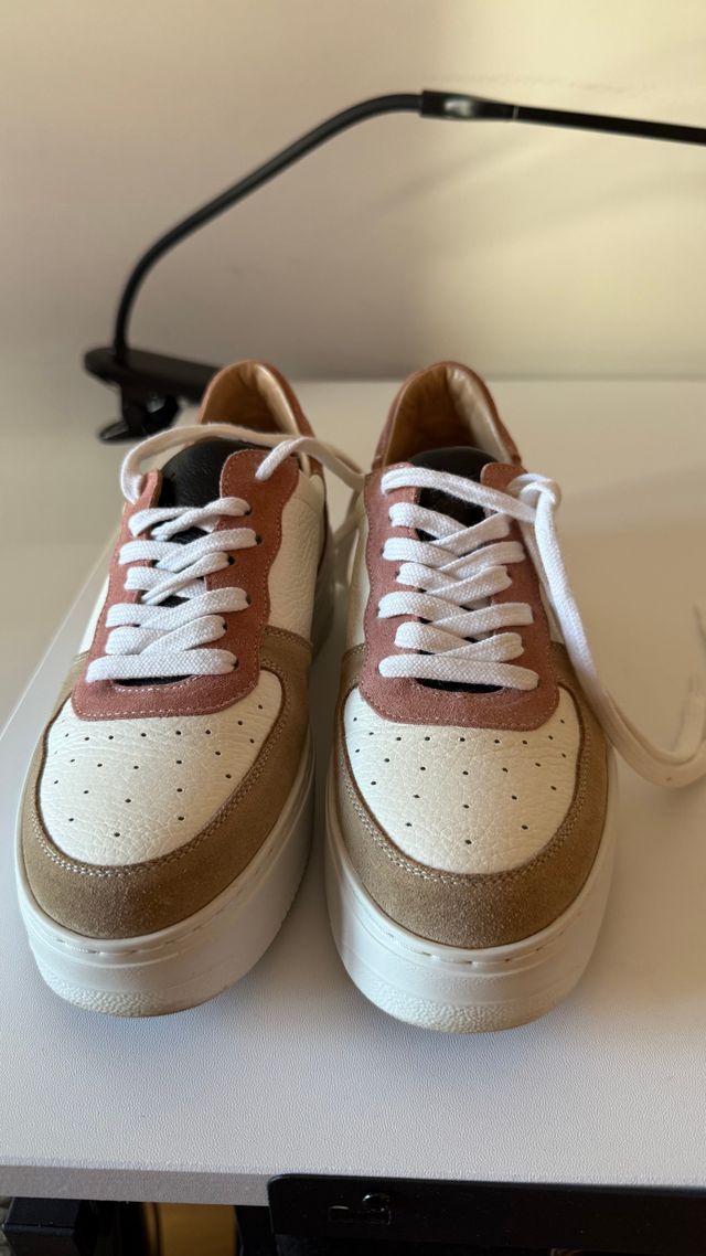 Zapatillas CMB Mujer Rosas y Blancas