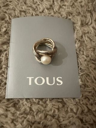 Anillo Tous Plata Perla Cultivada