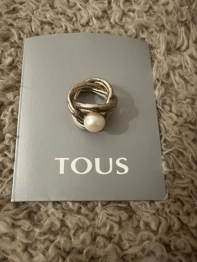 Anillo Tous Plata Perla Cultivada