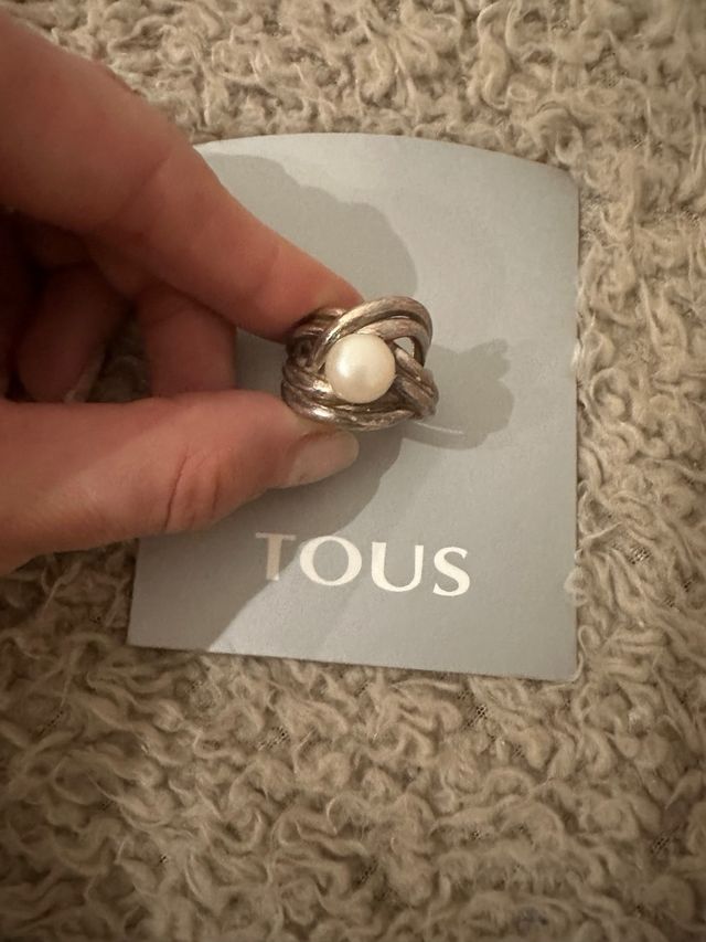 Anillo Tous Plata Perla Cultivada