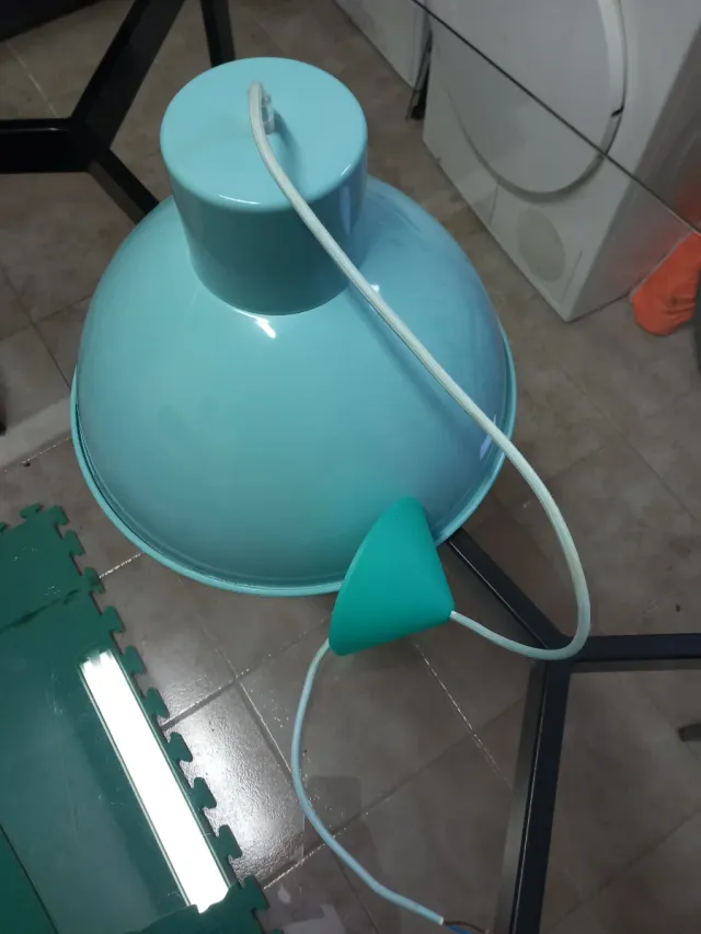 Lámpara de techo color teal