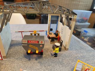 Playmobil Puerto Carga Grúa Barco