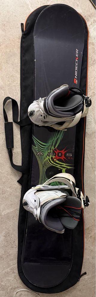 Tabla Snowboard Nidecker Axis 163 + Funda + Botas