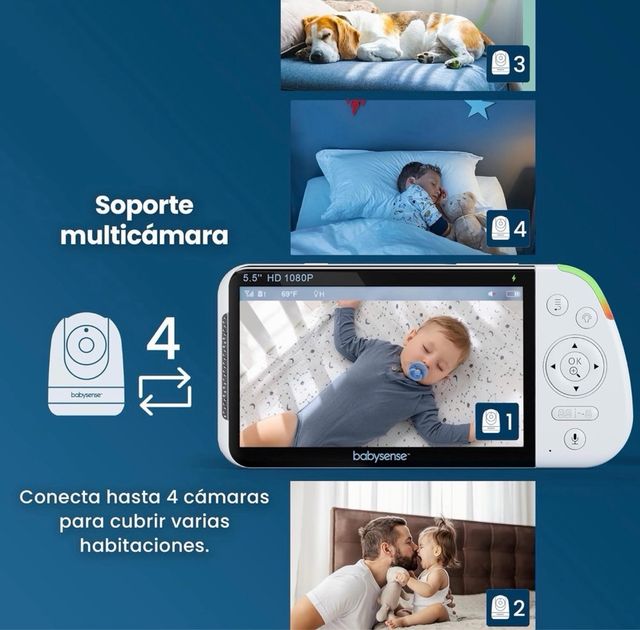 2 Telecamere per Baby Monitor Babysense