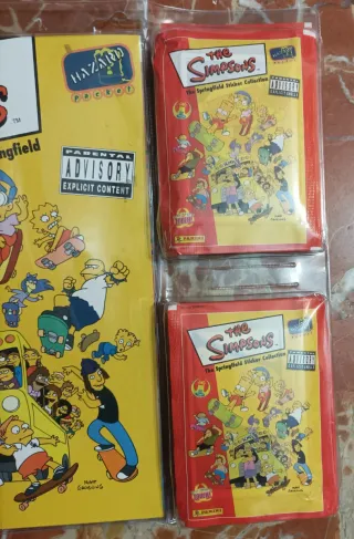 Lote Álbum Los Simpson + 250 Cromos Panini
