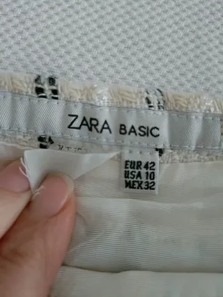 Falda cuadros blanco y negro