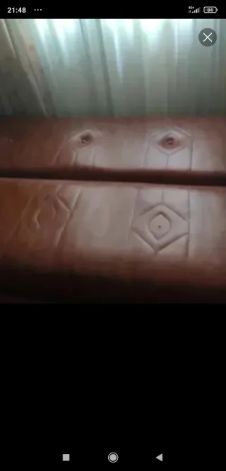 Sofá Cama Click Clack Marrón Piel