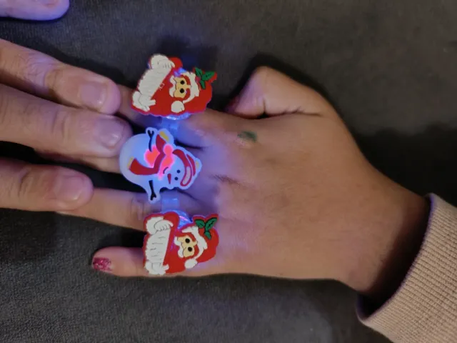 Anelli Natale Babbo Natale Pupazzo Neve