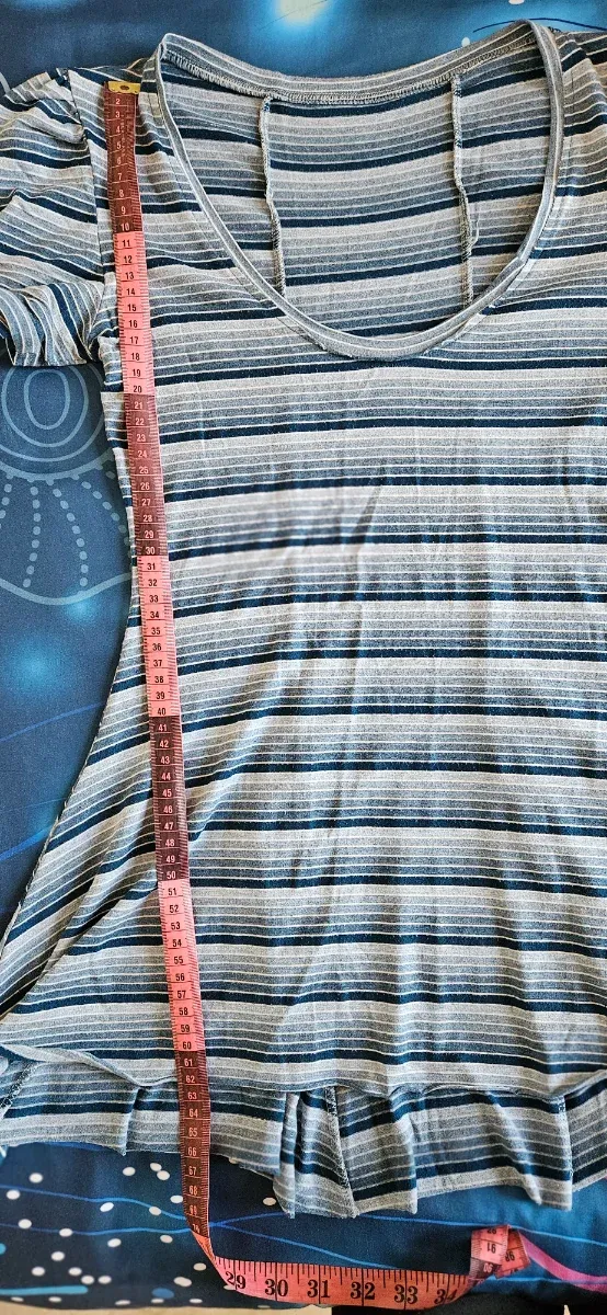 Camiseta estilo vestido rayas