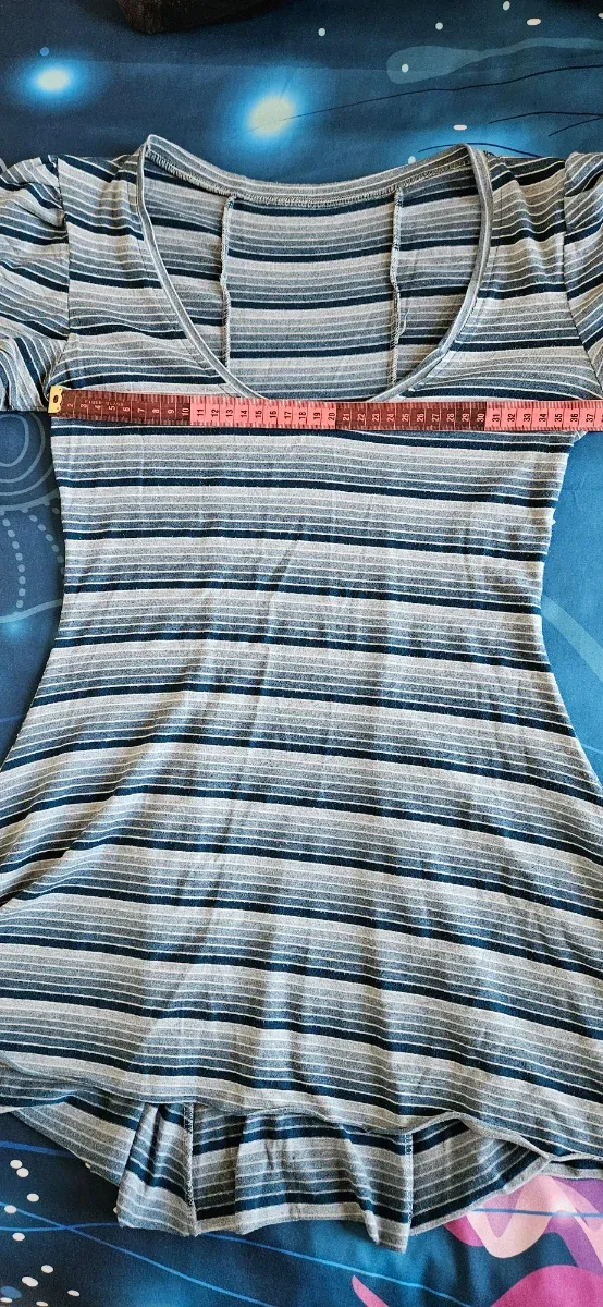 Camiseta estilo vestido rayas