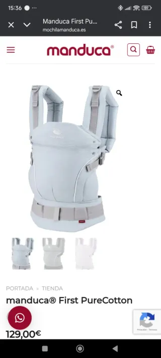 Portabebés Manduca First Algodón Orgánico