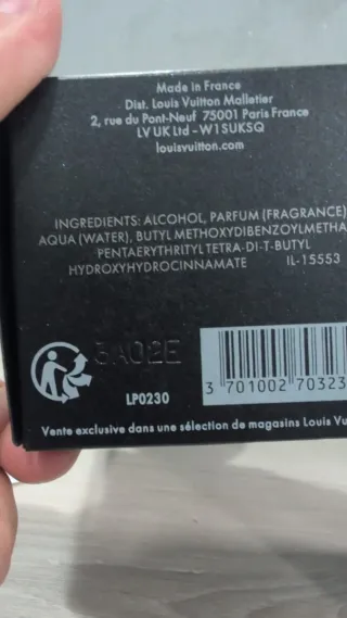 Profumo Louis Vuitton Pur Oud Nero originale 100ML