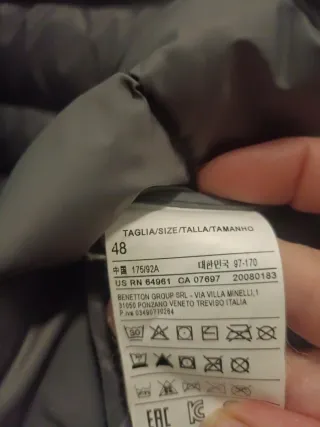 Plumas Hombre Benetton Negra