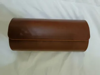 Estuche para 3 relojes marrón