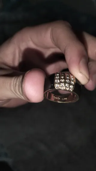 Anillo Cartier LOVE 14k Oro Negro Diamantes