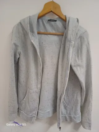 Felpa con cappuccio grigia taglia L