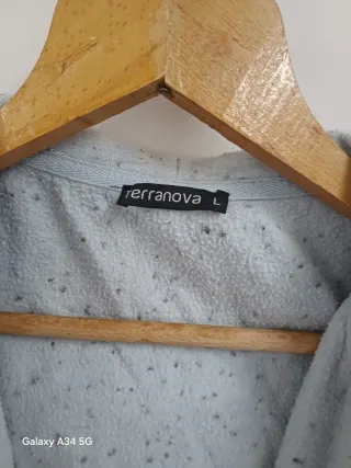 Felpa con cappuccio grigia taglia L