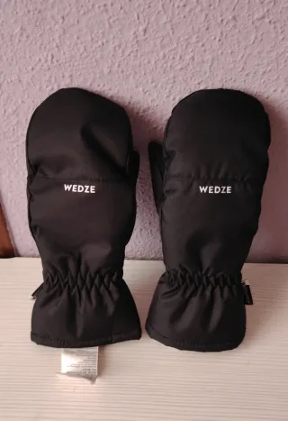Guantes Wedze negros impermeables