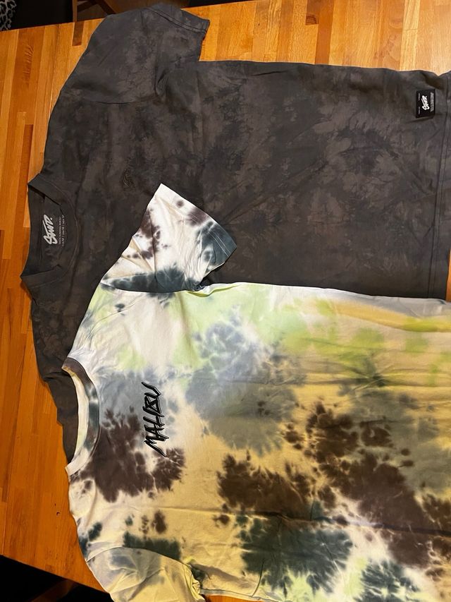 Pack 2 Camisetas Hombre Manga Corta Tie Dye