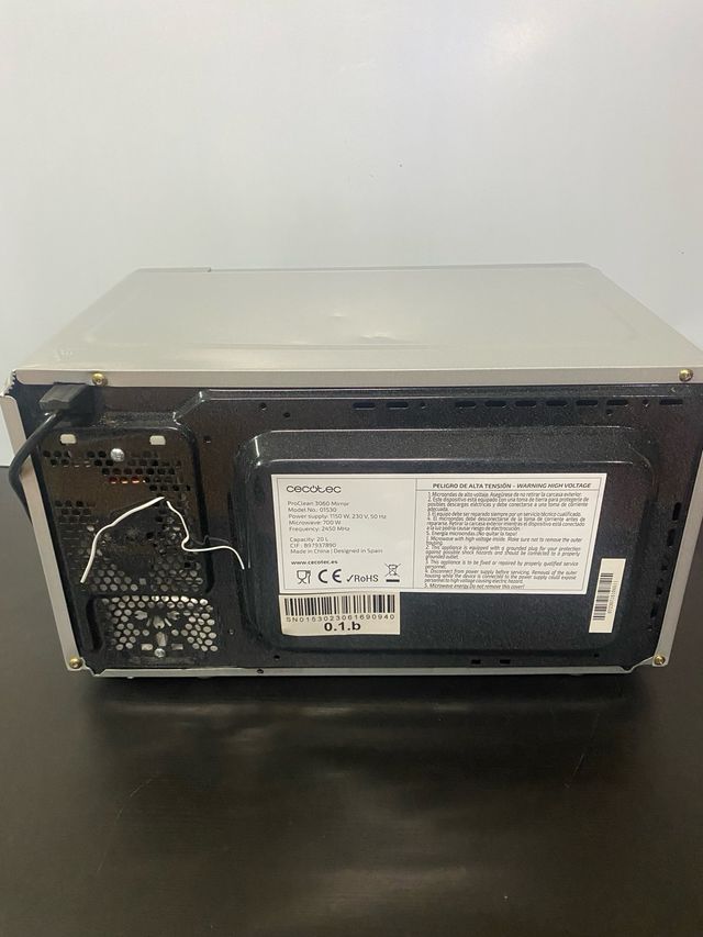 Microondas Cecotec ProClean 3060 Mirror 20L