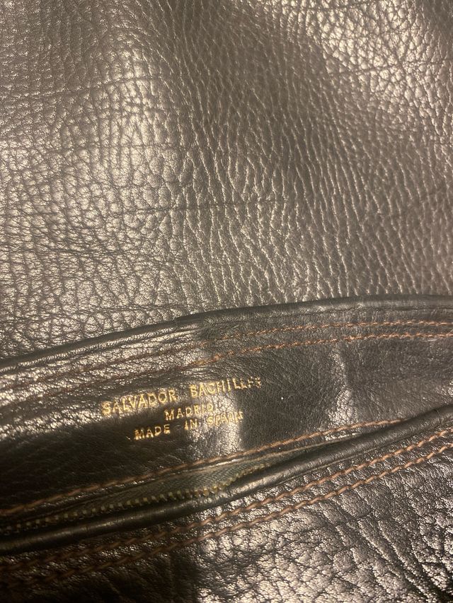 Bolso piel Salvador Bachiller negro