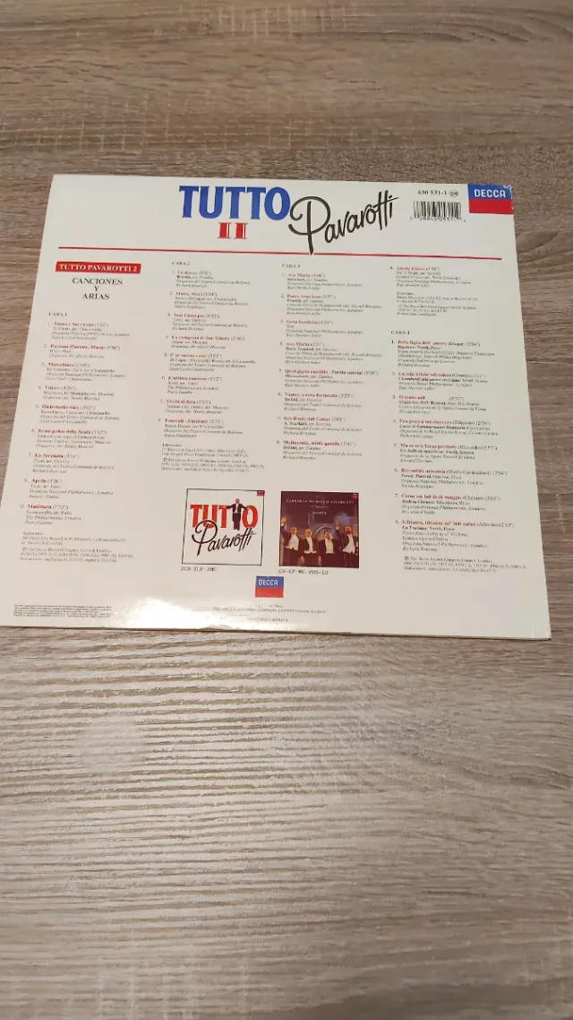 LP Vinilo Pavarotti Tutto II Decca