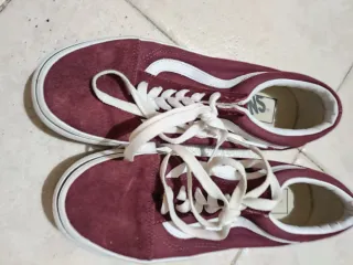 Zapatillas Vans Talla 36.5 Rojas