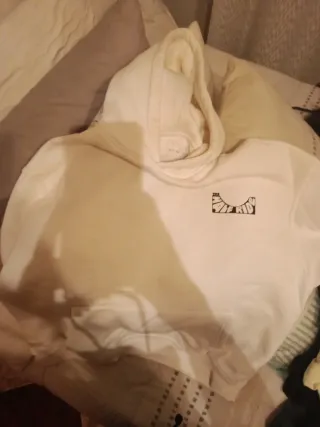 Sudadera Zara Blanca Niño Talla XL