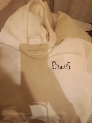 Sudadera Zara Blanca Niño Talla XL