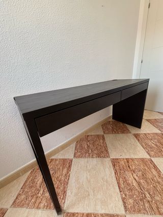 Escritorio Ikea Negro con 2 Cajones