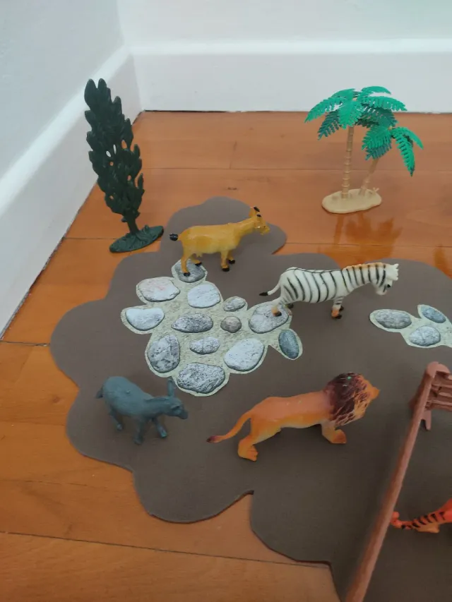 Juego zoo infantil figuras animales