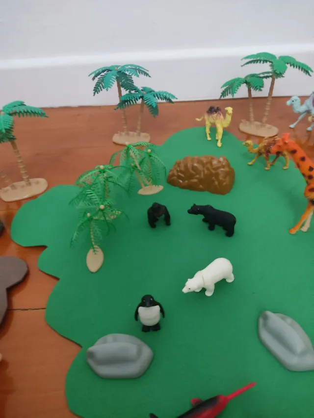 Juego zoo infantil figuras animales