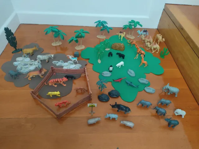 Juego zoo infantil figuras animales