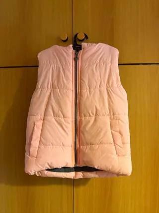 Gilet imbottito rosa vintage