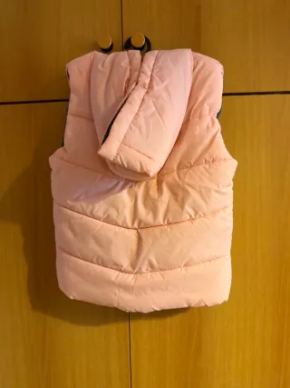 Gilet imbottito rosa vintage